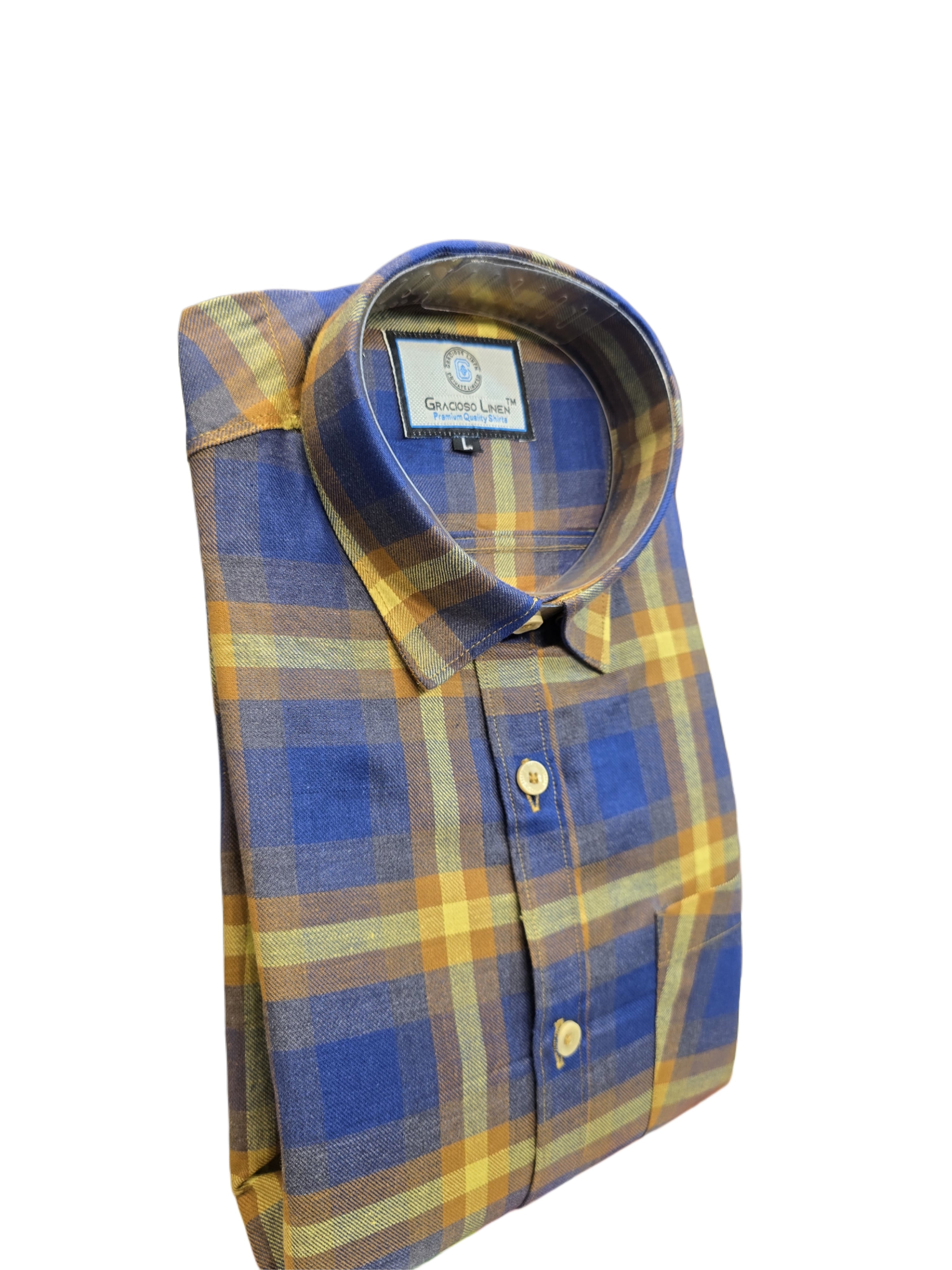 Cotton yarn dyed check shirts