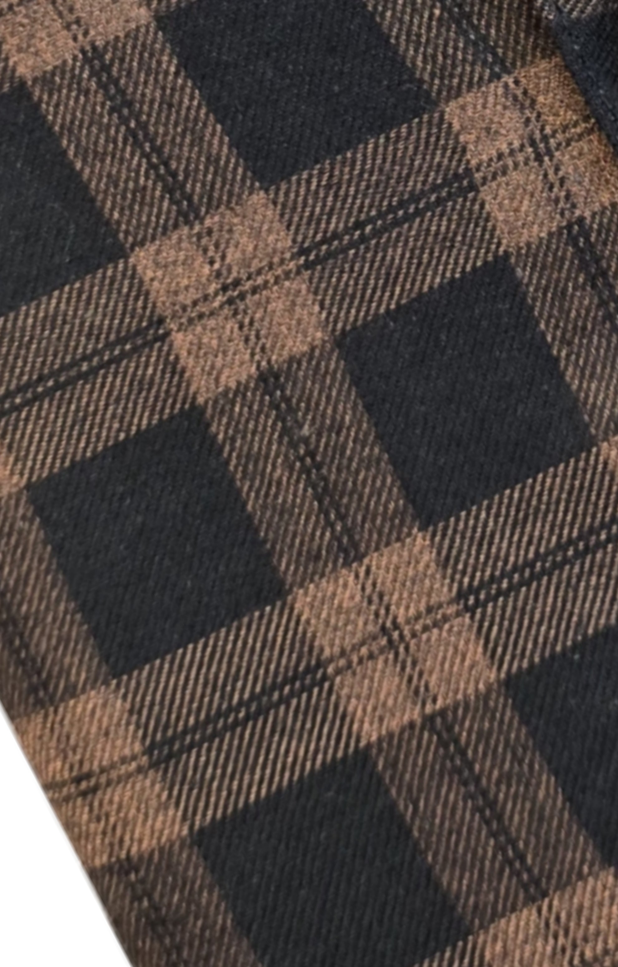 Cotton check shirt soft feel