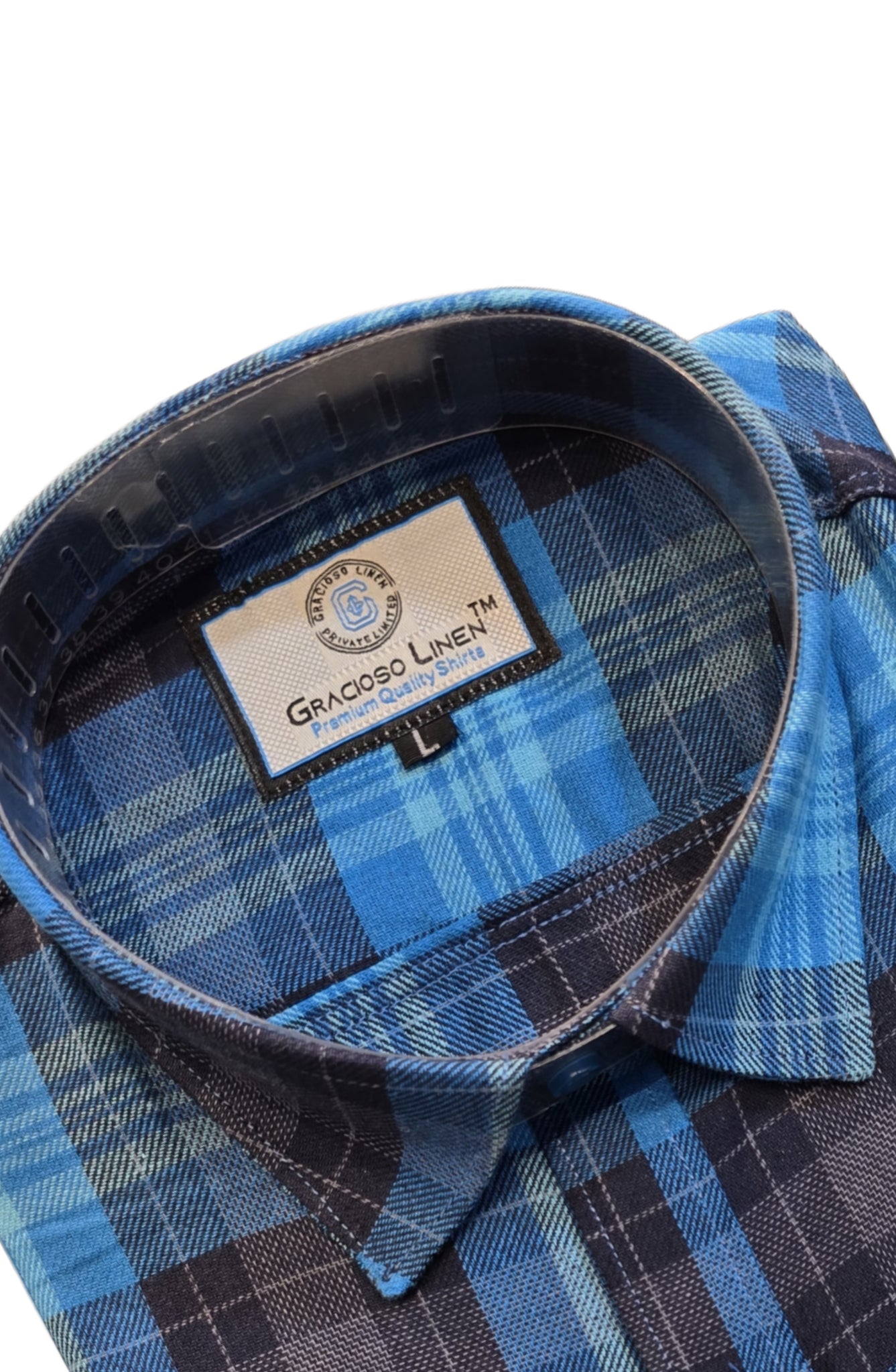 Cotton yarn dyed checks