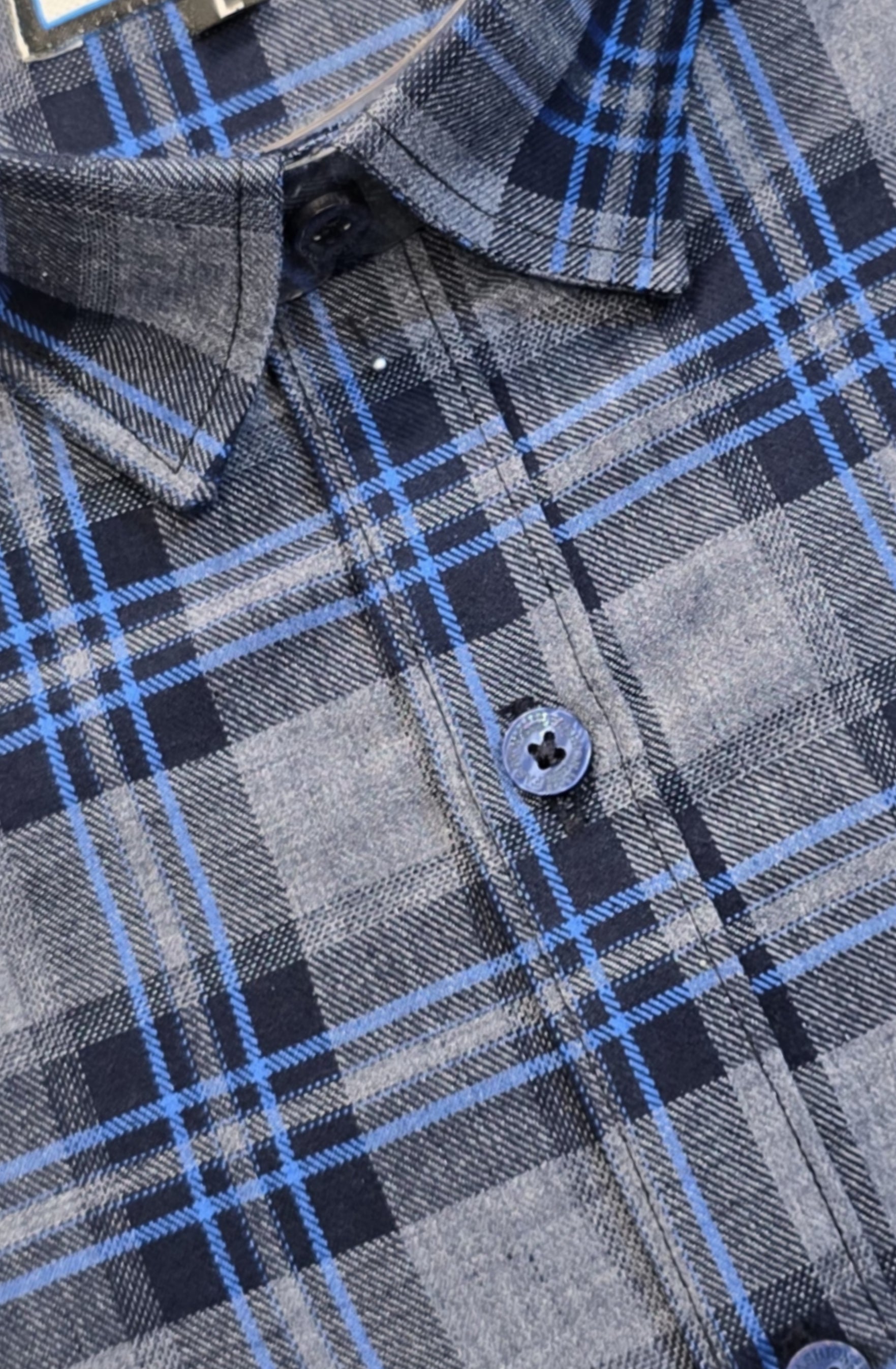 Cotton yarn dyed check