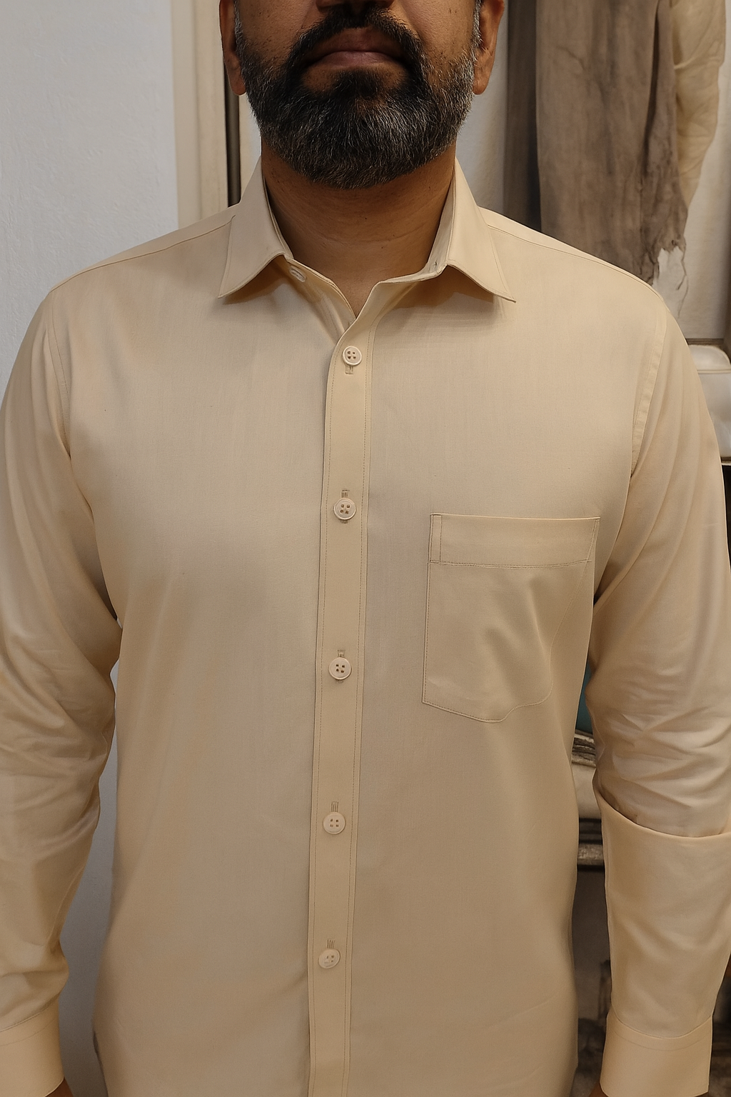 Cotton satin shirts