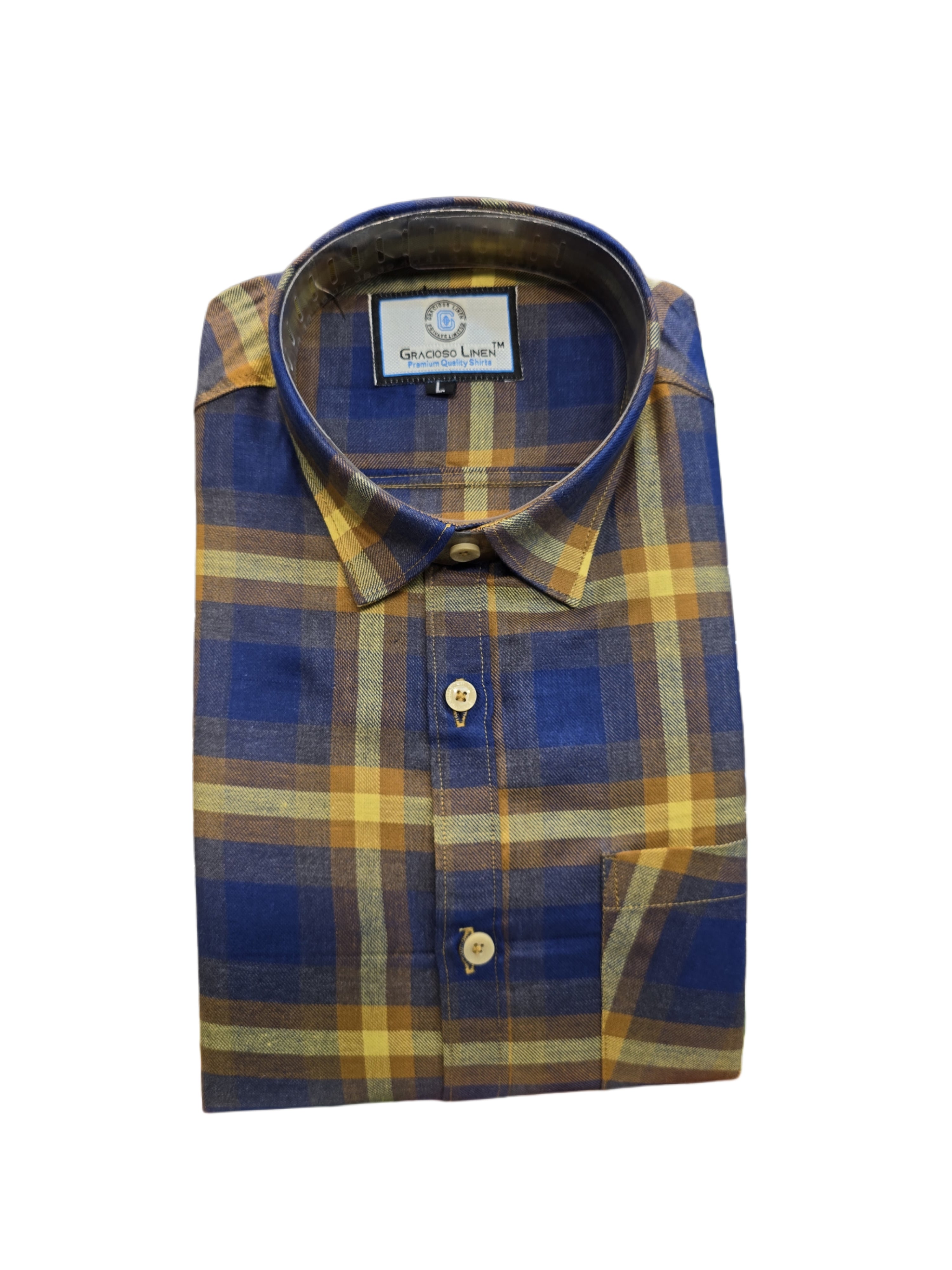 Cotton yarn dyed check shirts