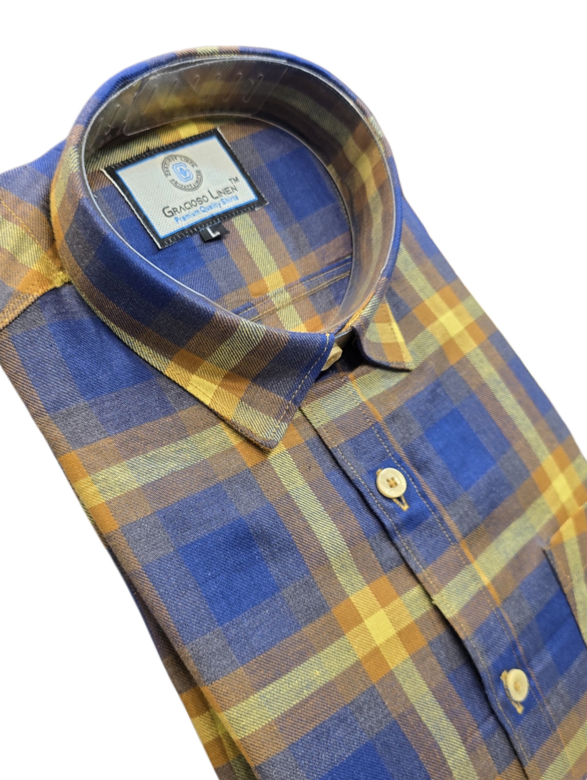 Cotton yarn dyed check shirts