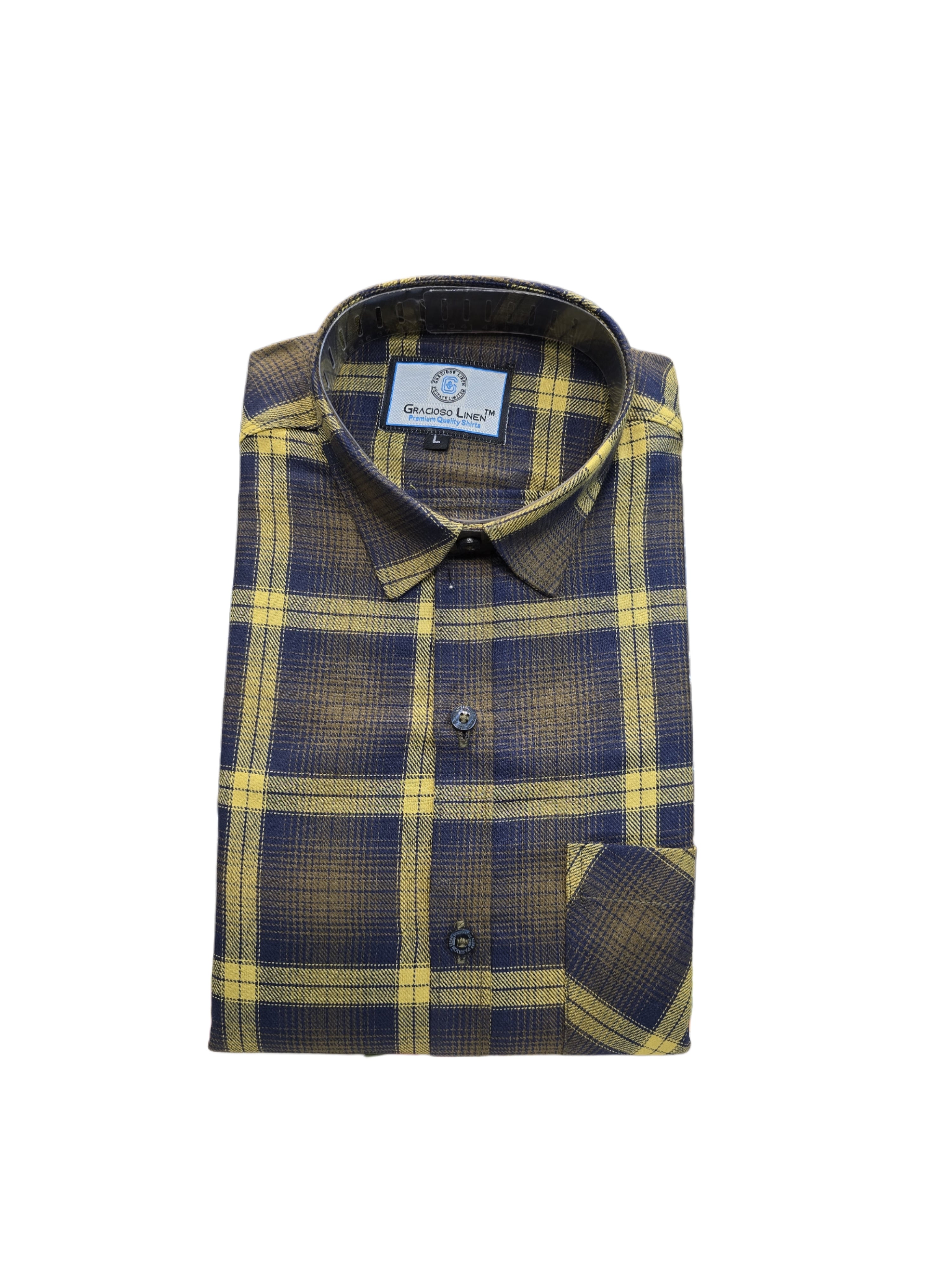 Cotton yarn dyed check shirts