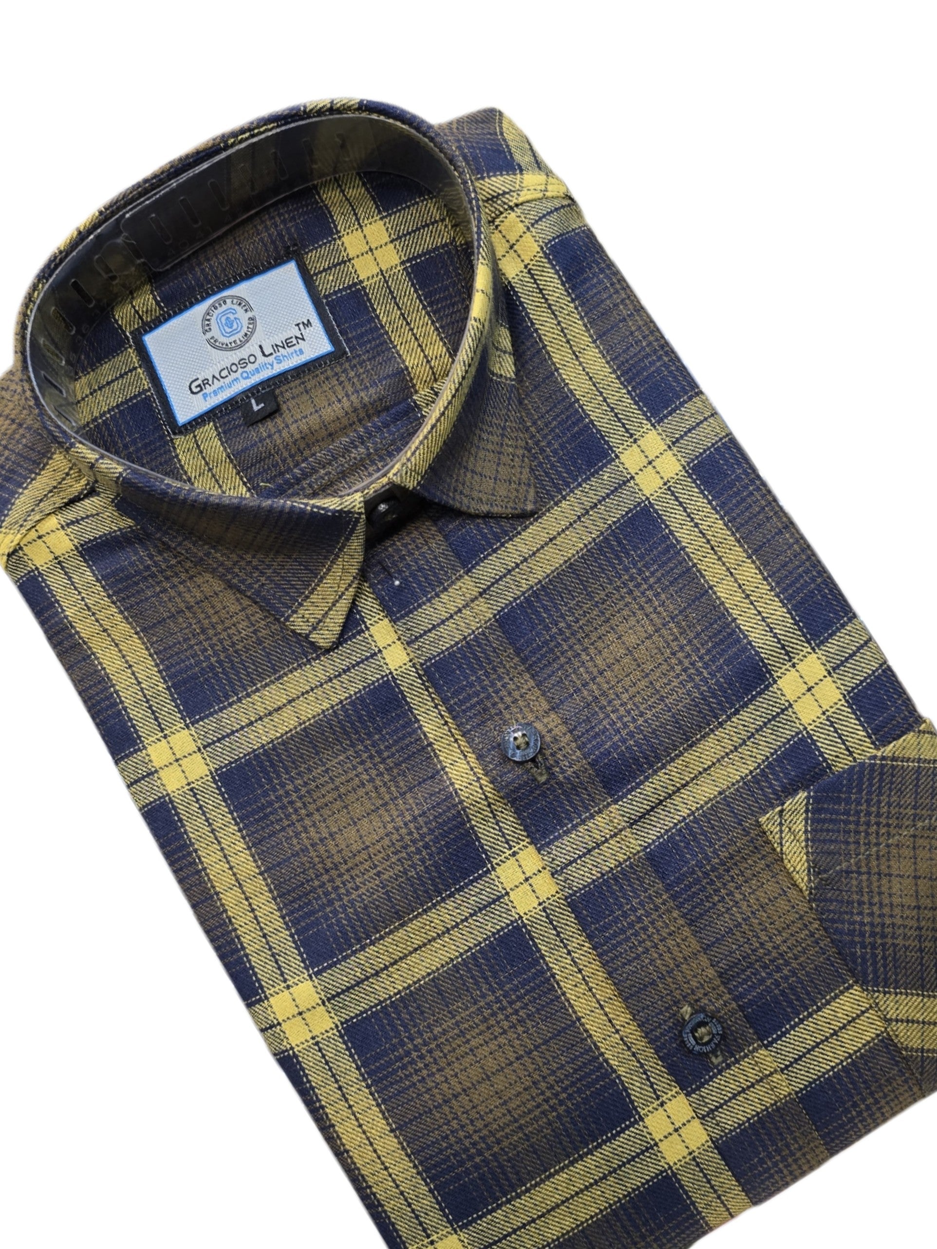 Cotton yarn dyed check shirts
