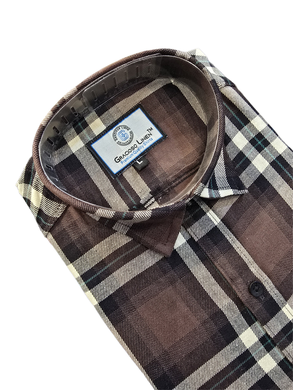 Cotton yarn dyed check