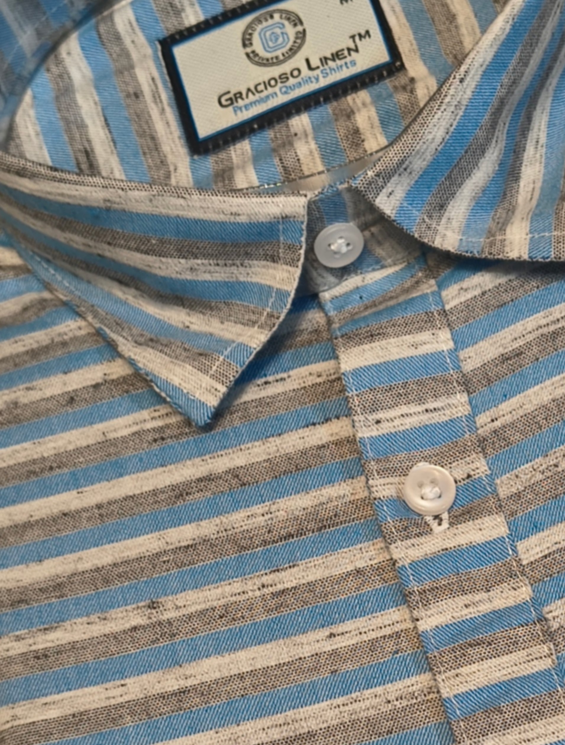 Cotton weft stripe shirt